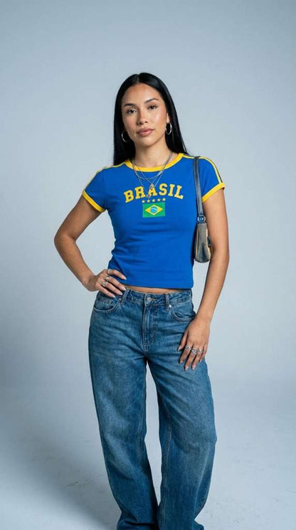 Brazil Ocean Crop-Top