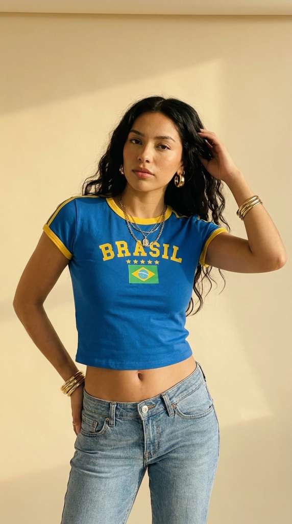 Brazil Ocean Crop-Top